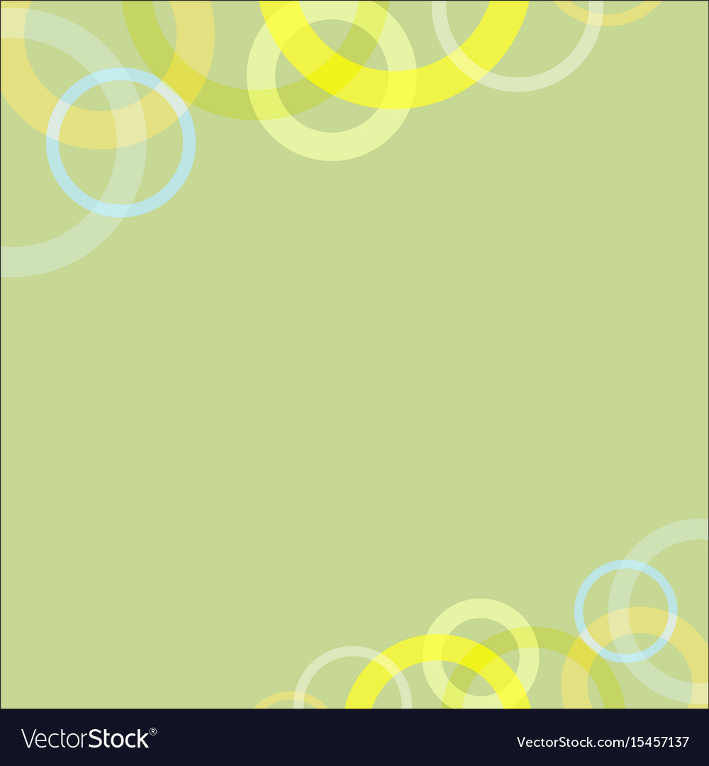 Abstract circle loop on green soft background