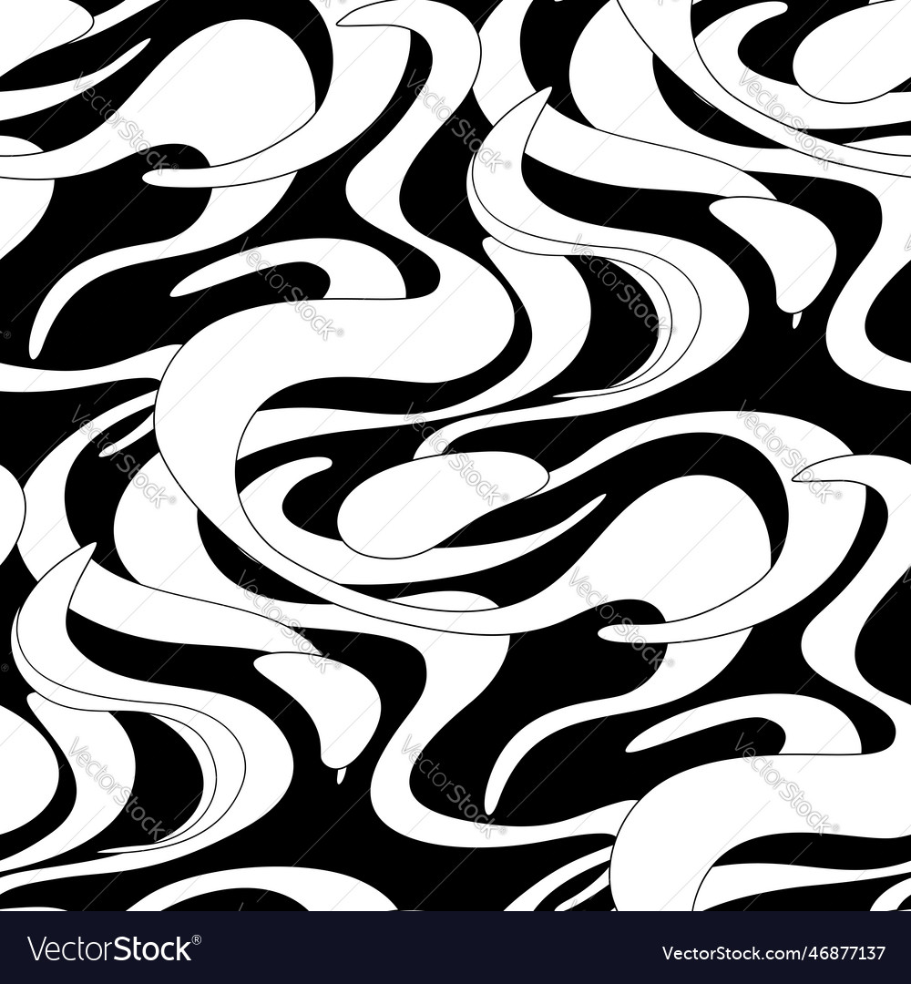 Abstract seamless pattern with wavy stains