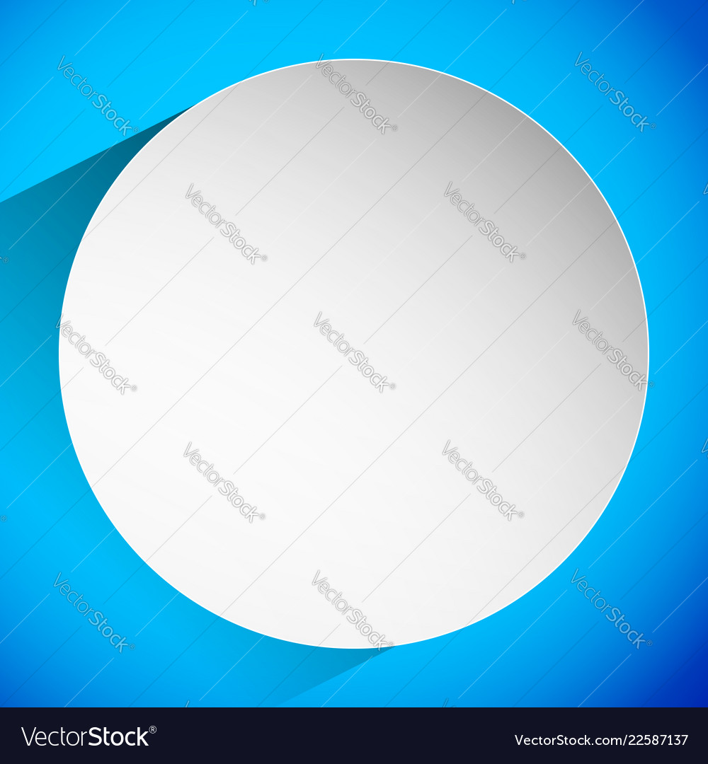 Background with blank circle badge casting shadow