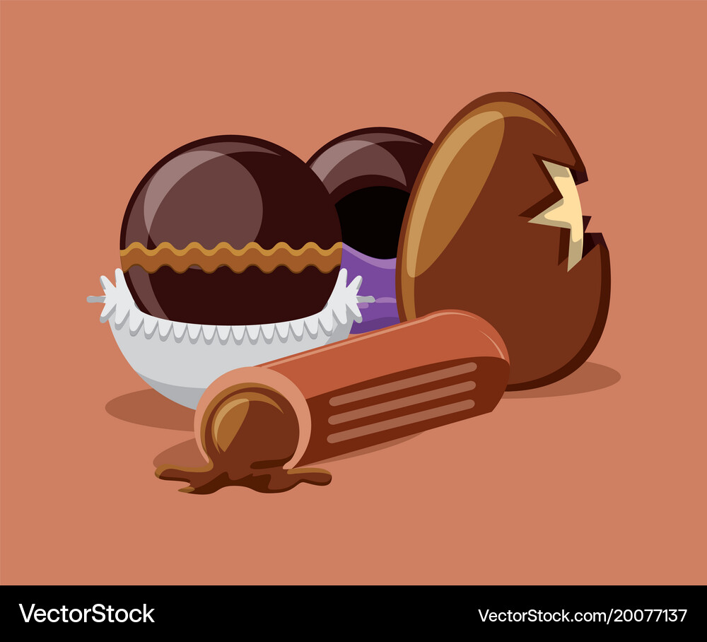 Chocolate concept design Royalty Free Vector Image