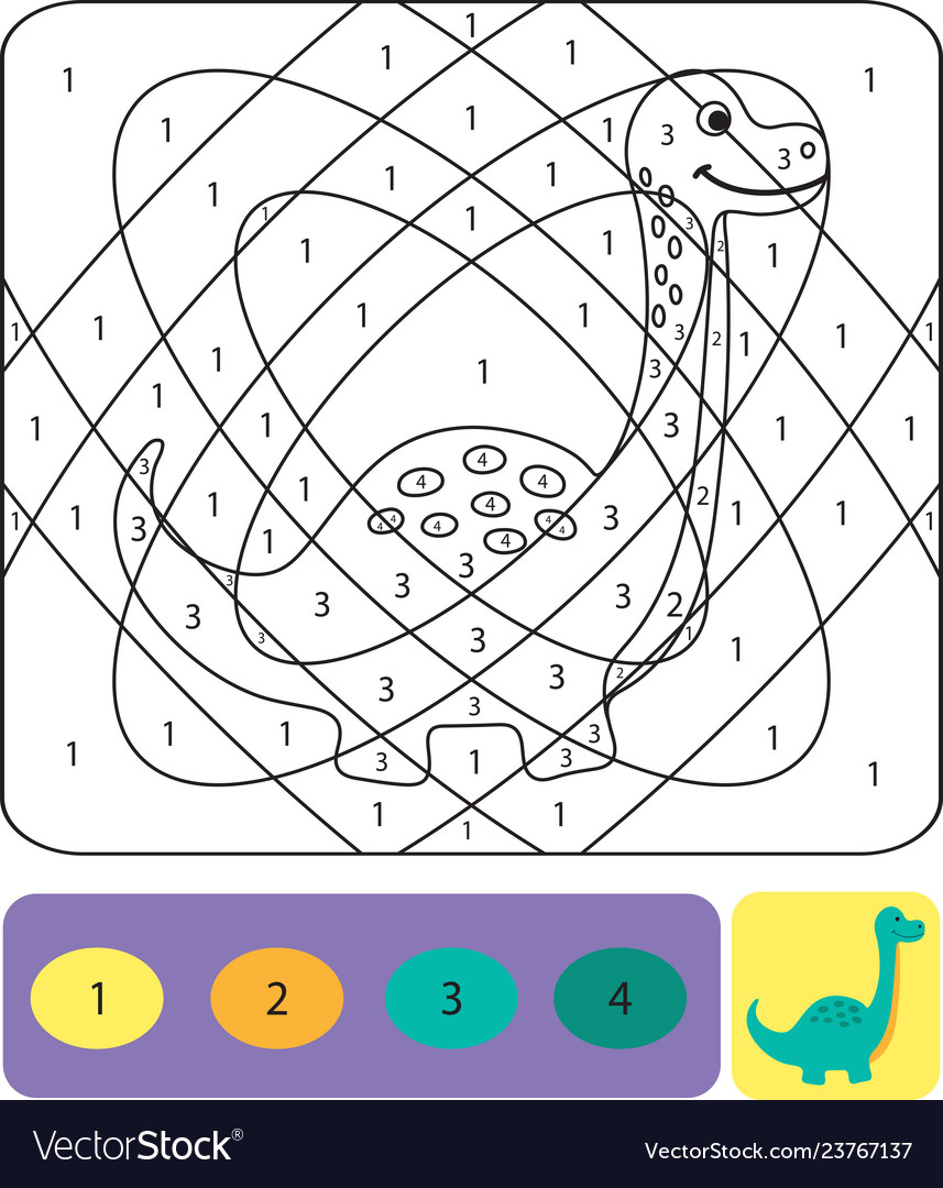 Cute dino coloring page for kids puzzle