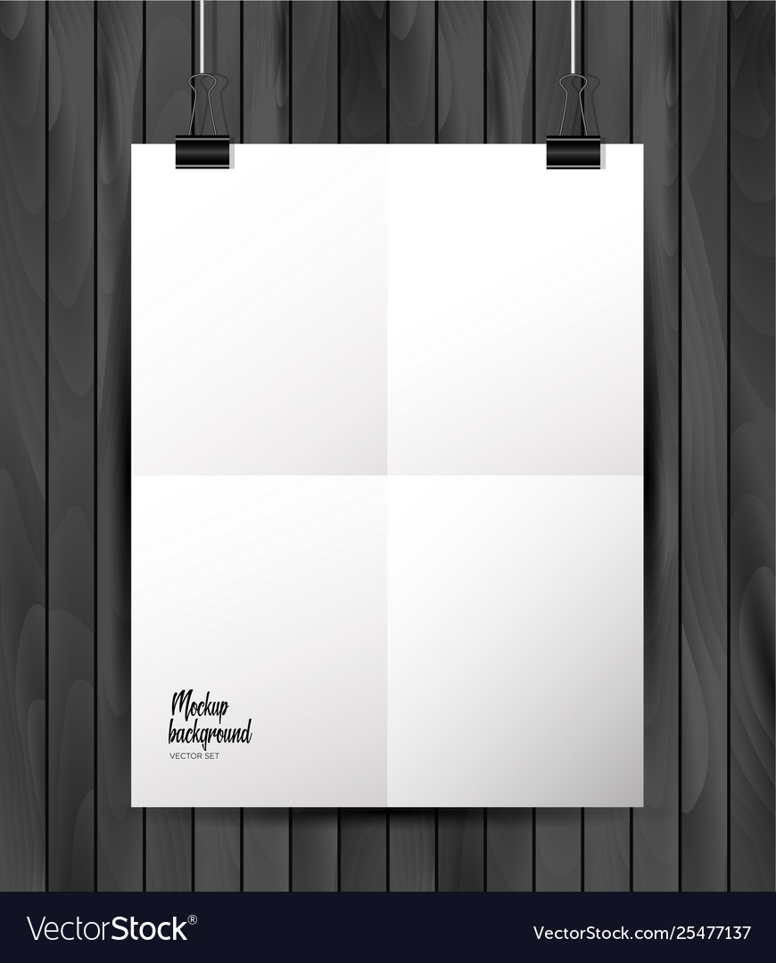 Empty paper sheet a4 format with shadows vector image Empty paper sheet a4 format with shadows