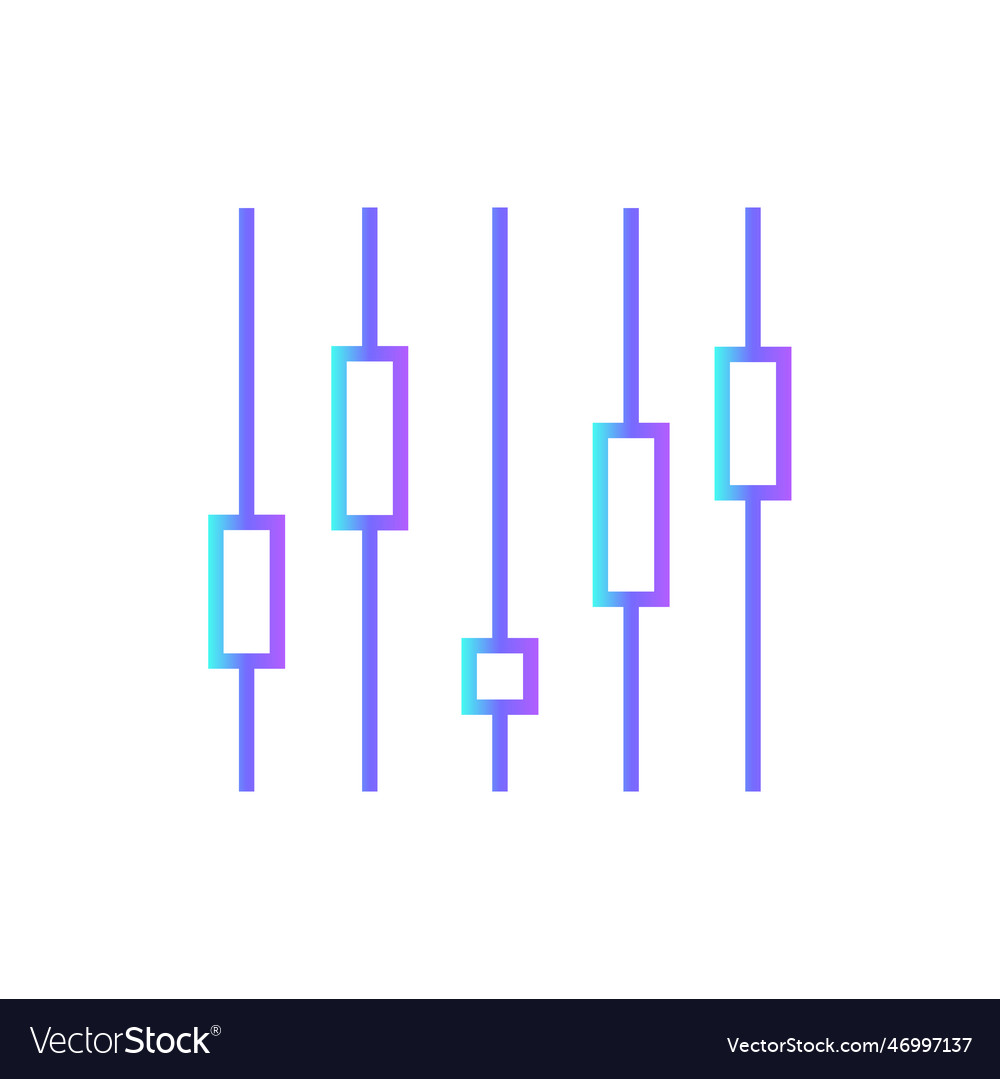 Graph data analysis icon with blue duotone style vector image Graph data analysis icon with blue duotone style