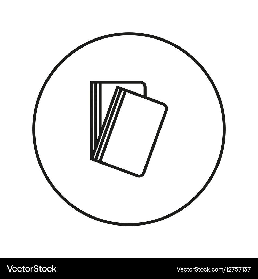 Line folder icon Royalty Free Vector Image - VectorStock