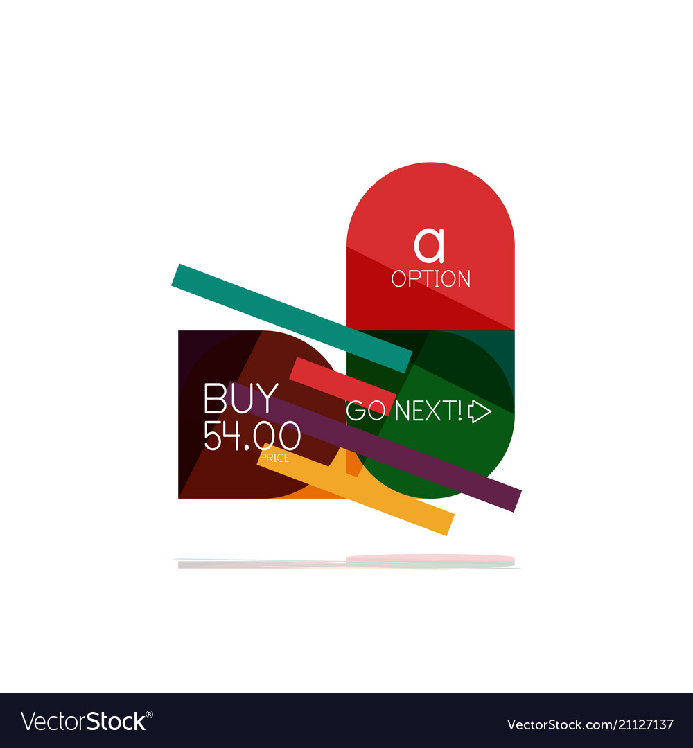 Minimal flat clean abstract option step vector image Minimal flat clean abstract option step