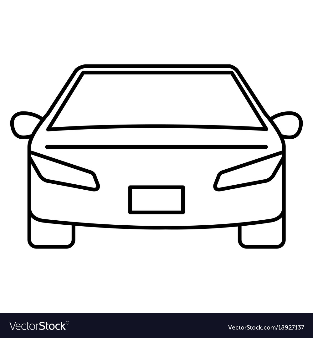 Modern car isolated icon Royalty Free Vector Image