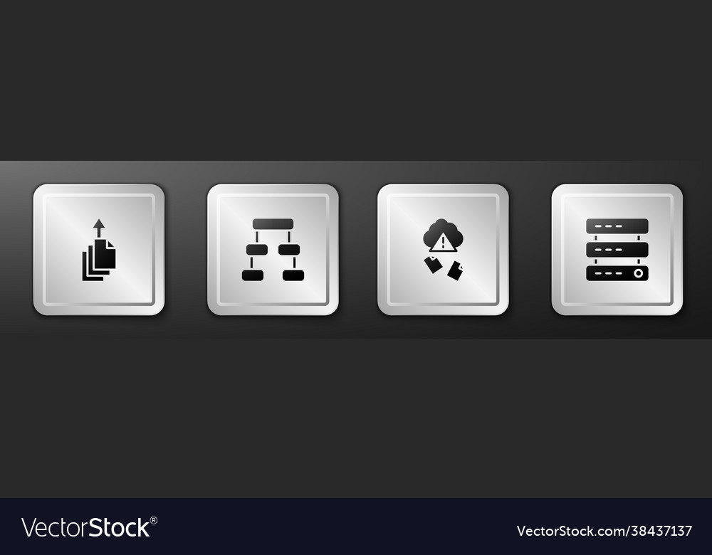 Datenexport Hierarchie Organogramm Diagramm Cloud vector image Datenexport Hierarchie Organogramm Diagramm Cloud