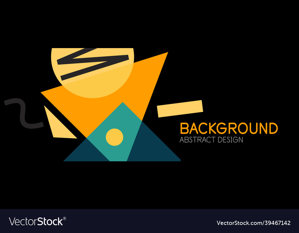 Abstract background blocks lines triangles vector image Abstract background blocks lines triangles