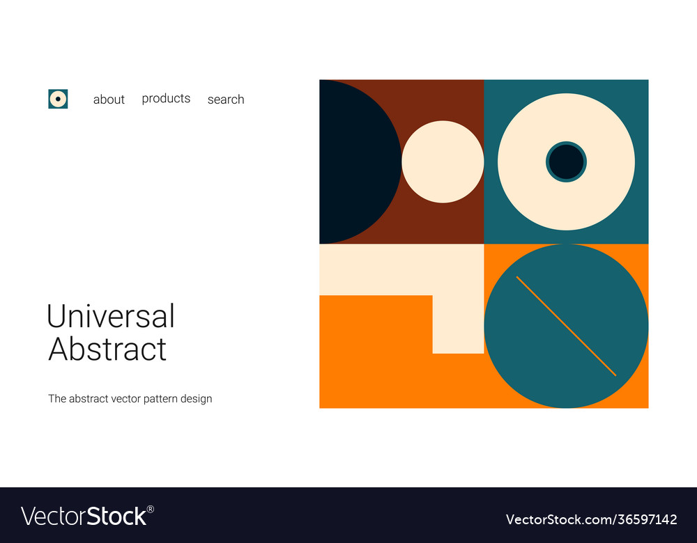 Landing page with place for your text vector image Landing page with place for your text