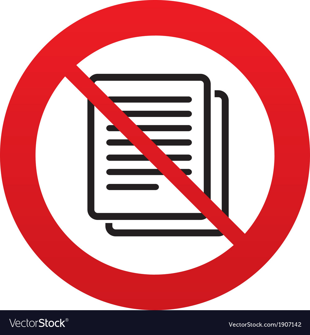 no-copy-file-sign-icon-duplicate-document-symbol-vector-image