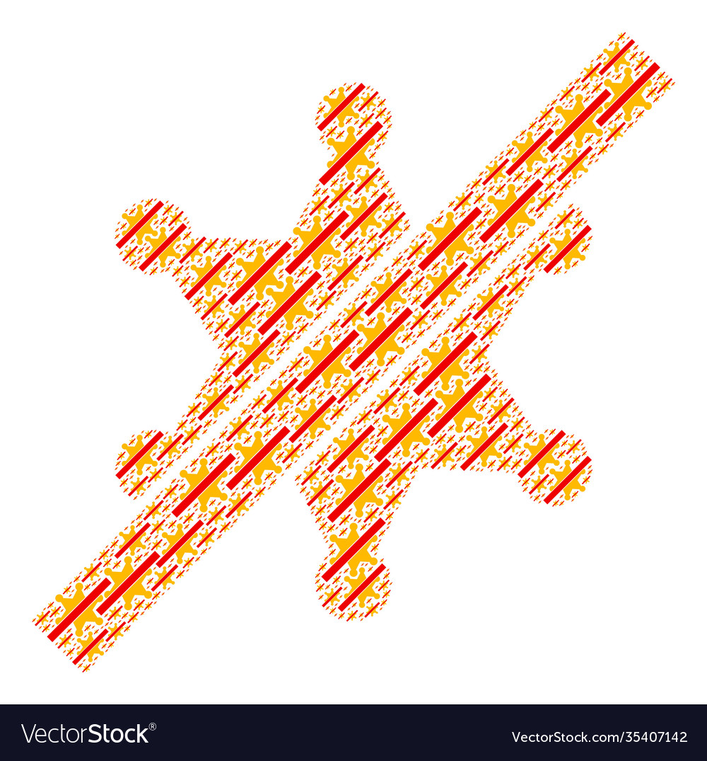 No sheriff star recursion mosaic itself items Vector Image No sheriff star recursion mosaic itself items