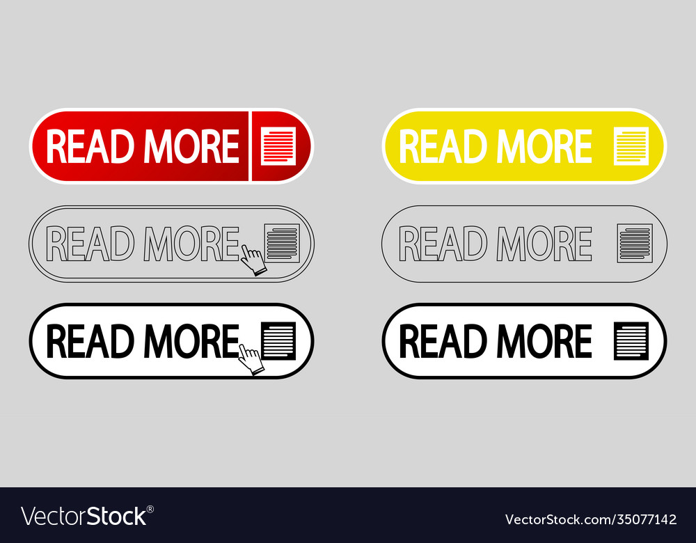 Read more colorful and outline button set on grey