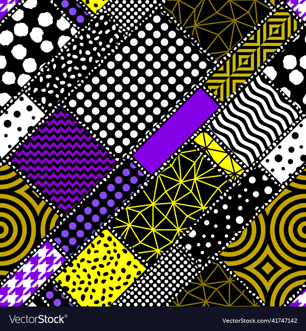 Seamless pattern abstract square texture vector image Seamless pattern abstract square texture