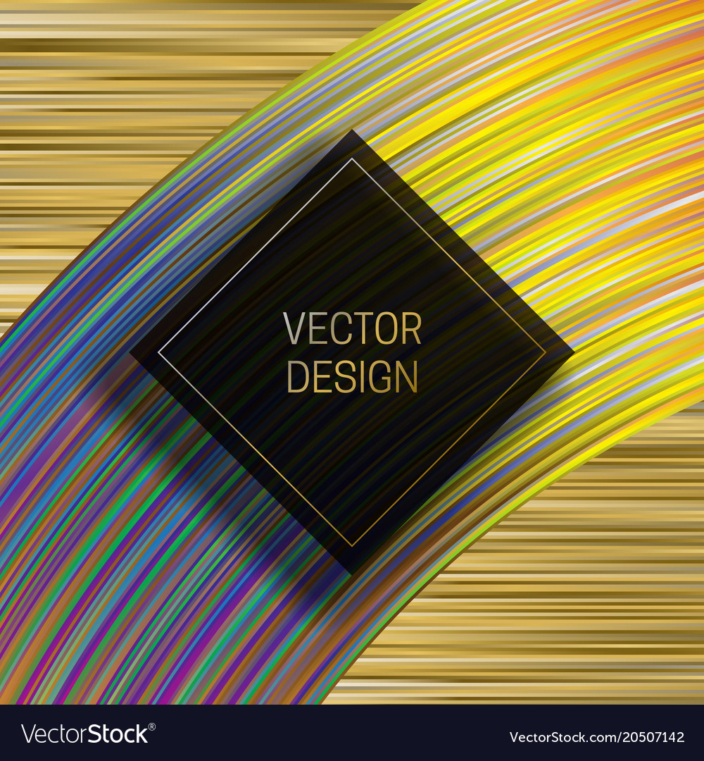Square frame on dynamic colorful background