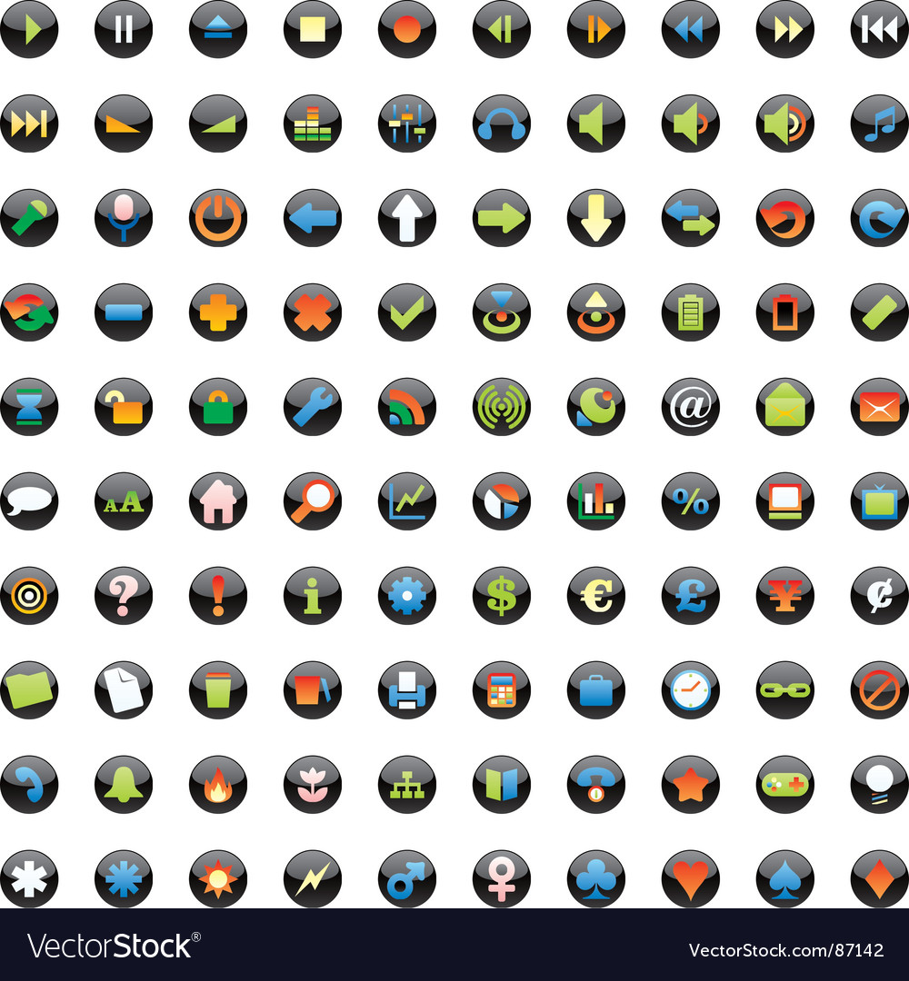 Web icon set