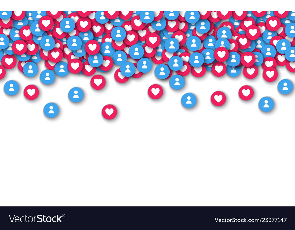 Falling Heart Icons - Social Media