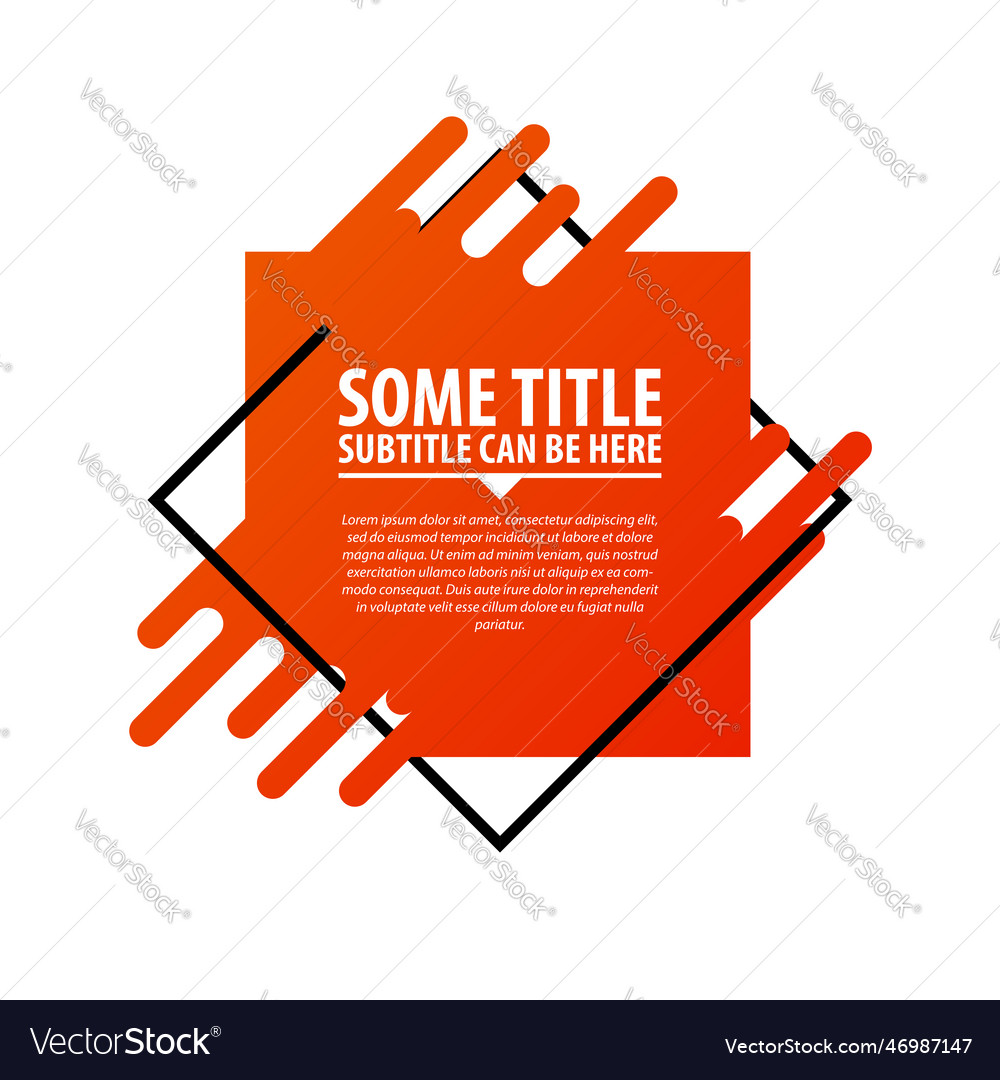 Infographic design square on the white background