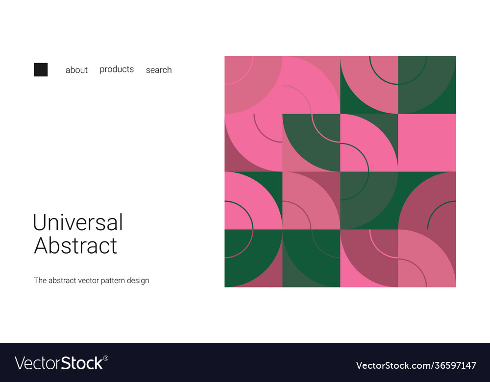 Landing page with place for your text vector image Landing page with place for your text