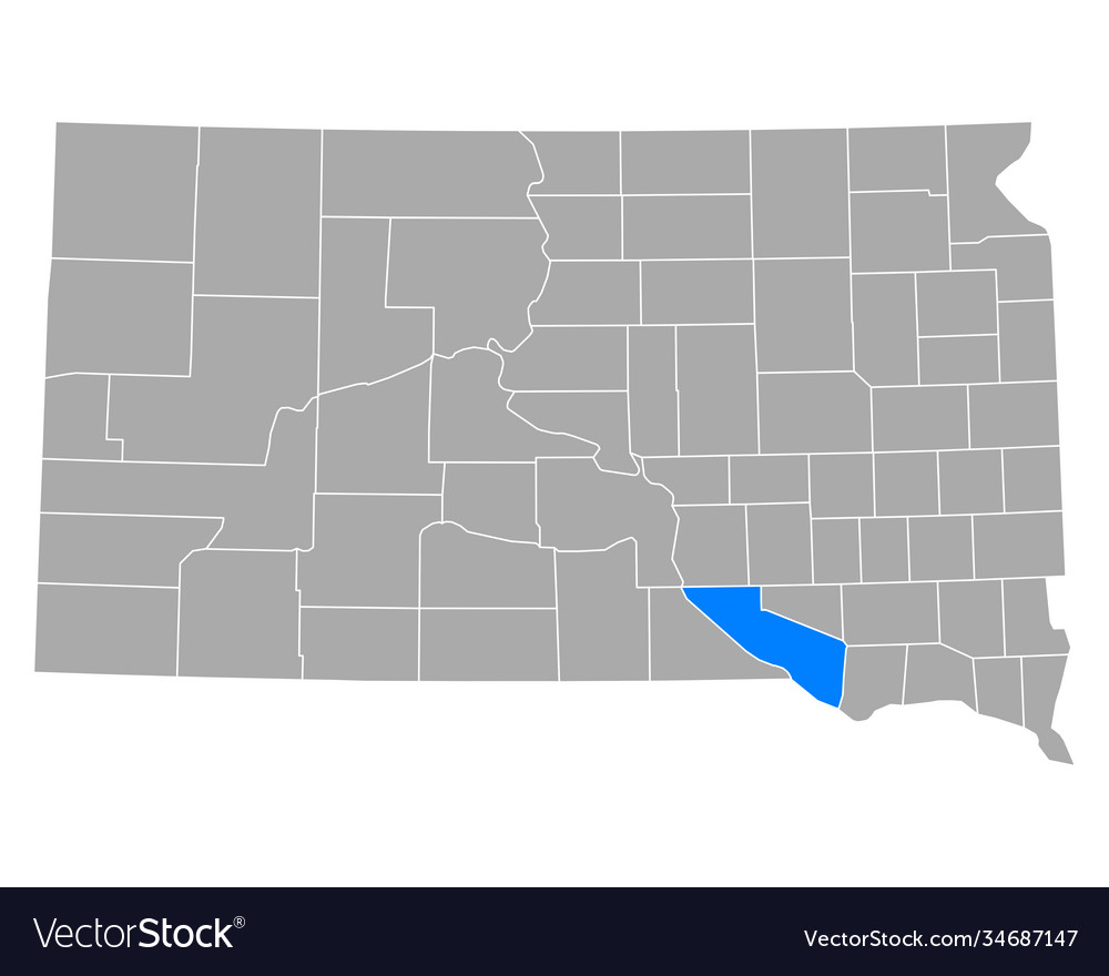 Map charles mix in south dakota