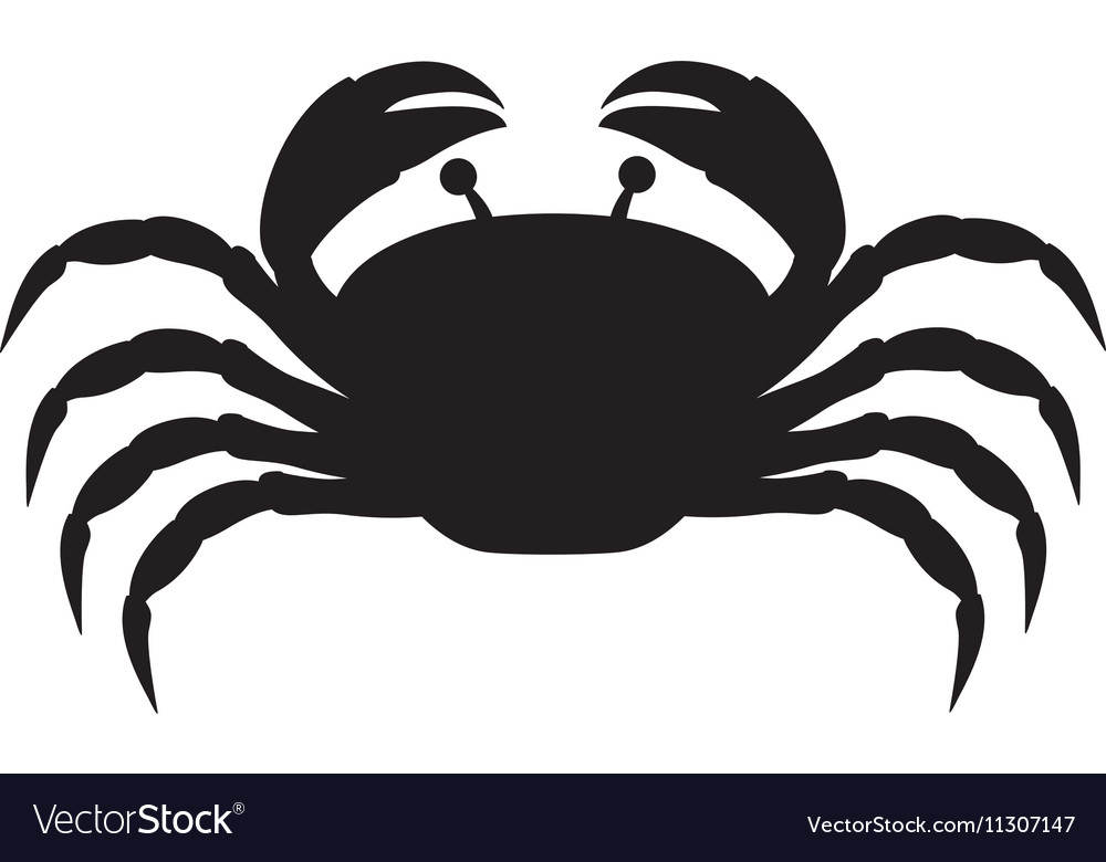 Single crab icon image Royalty Free Vector Image