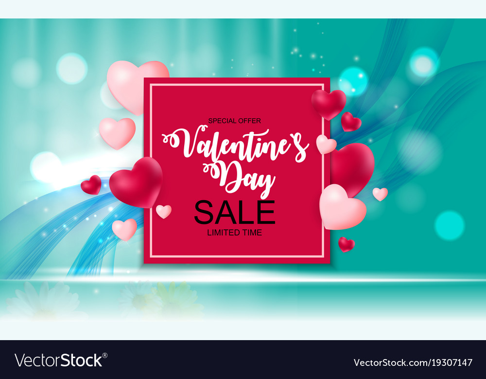 Valentinstag Verkauf Karte