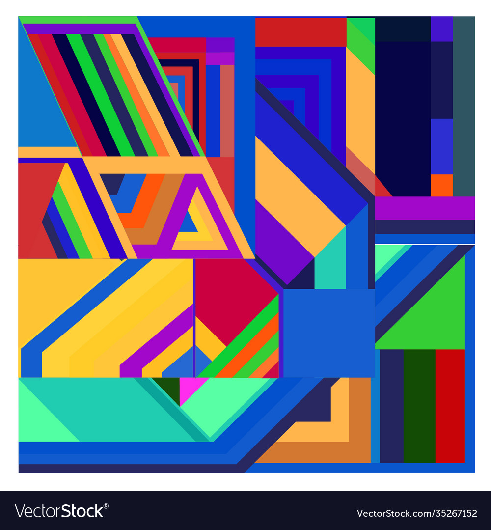 Bunte geometrische und kurvenförmige Hintergrundmuster vector image Bunte geometrische und kurvenförmige Hintergrundmuster