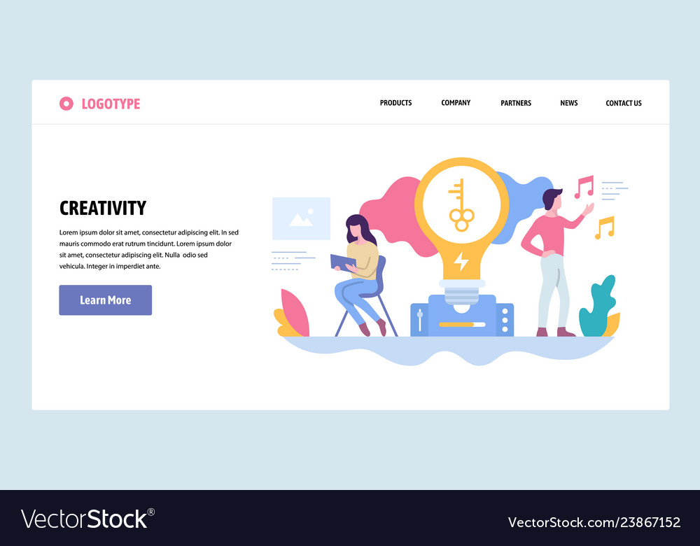 Gradient Website Template - Creative Concept