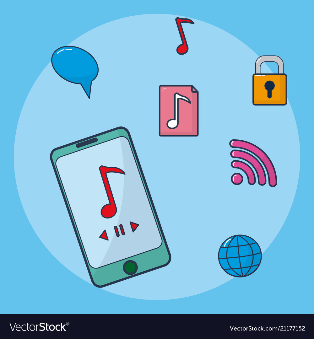 Internet and multimeda vector image Internet and multimeda