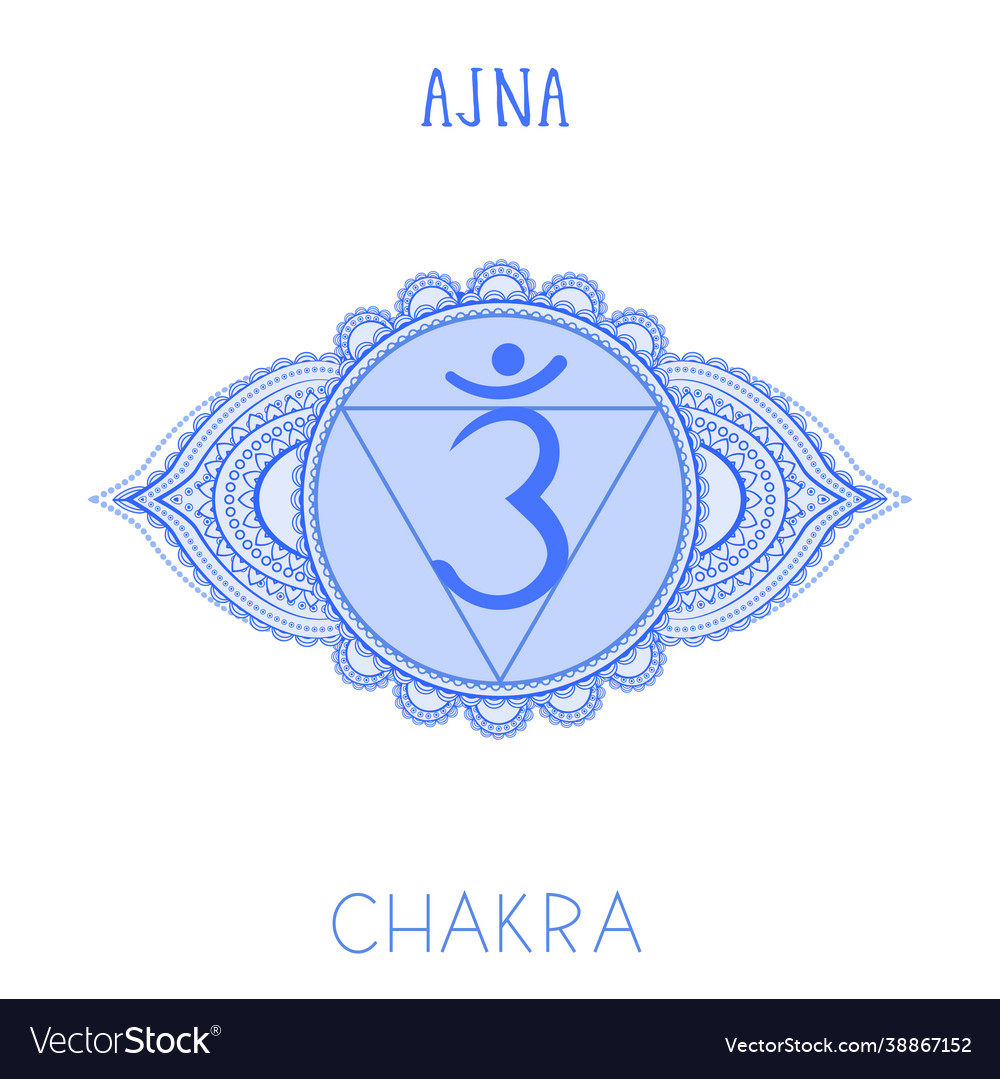 Symbol chakra ajna Royalty Free Vector Image - VectorStock