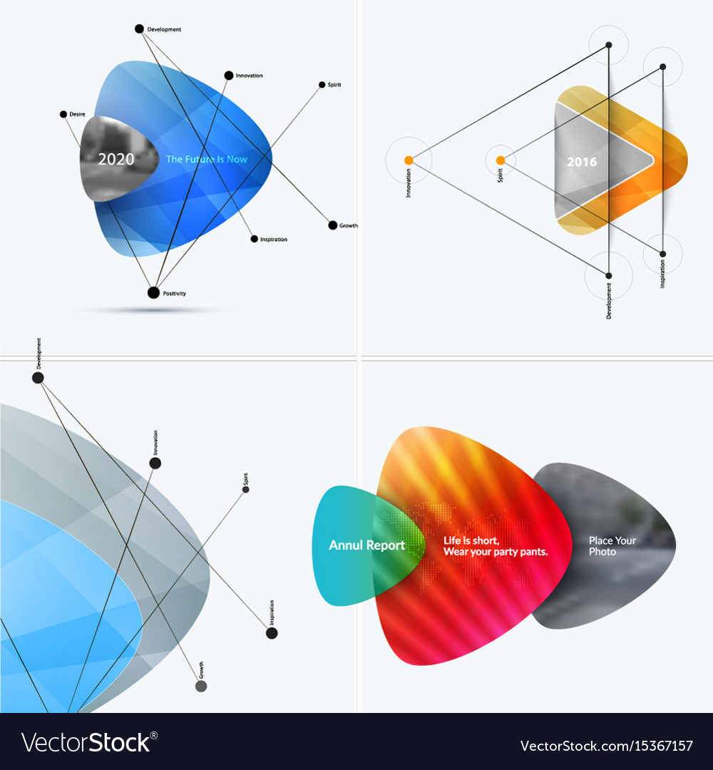 Abstract annual report business template