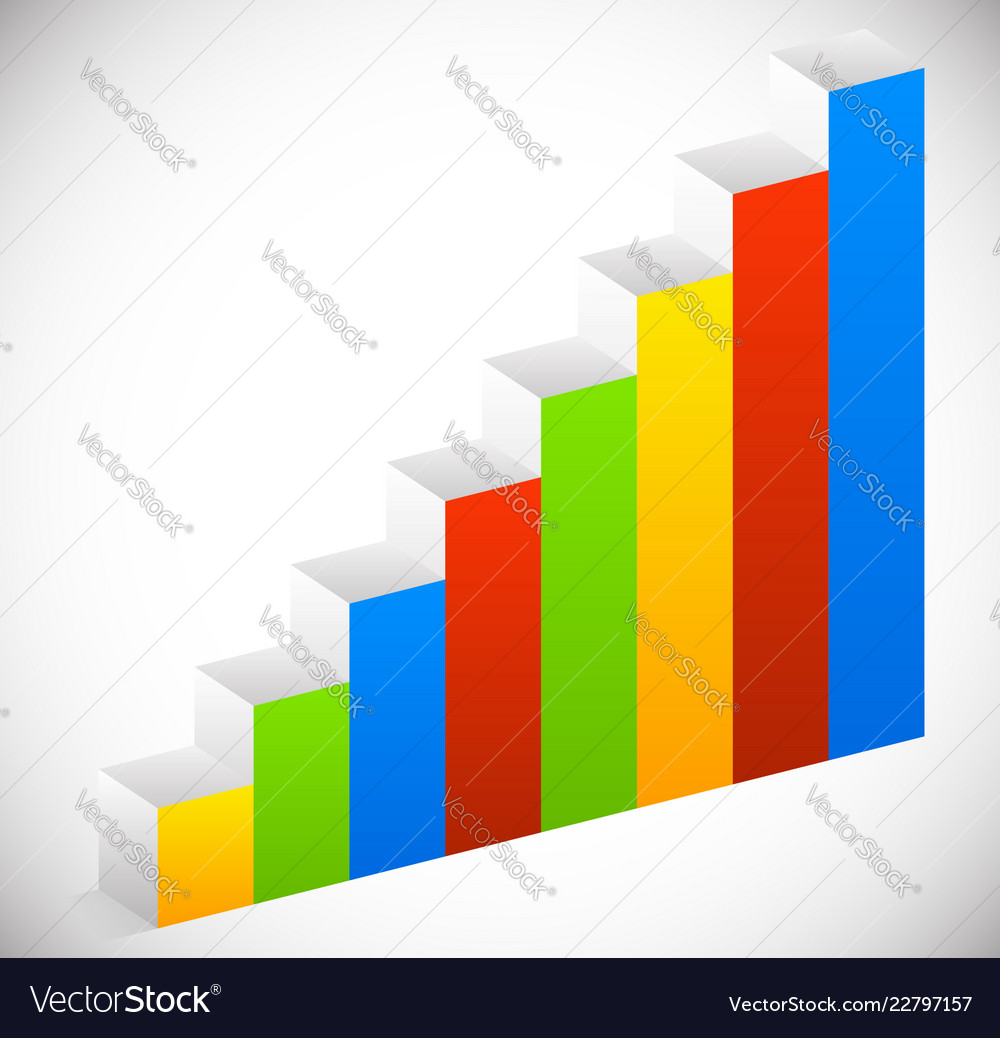 Bar chart graph element eps 10