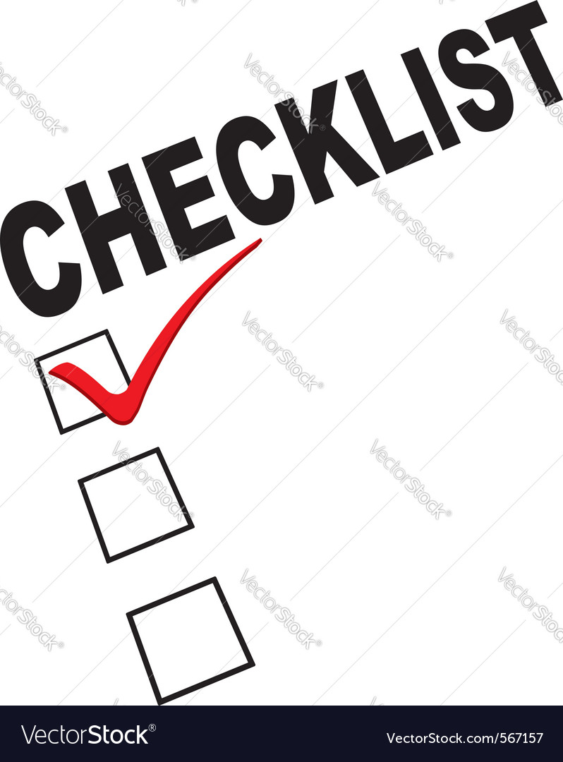 Checklist graphic Royalty Free Vector Image - VectorStock