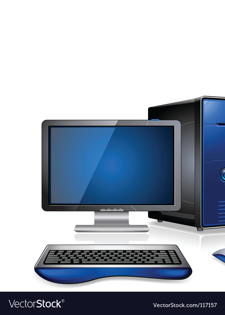 Computer Workstation Royalty Free Vector Image