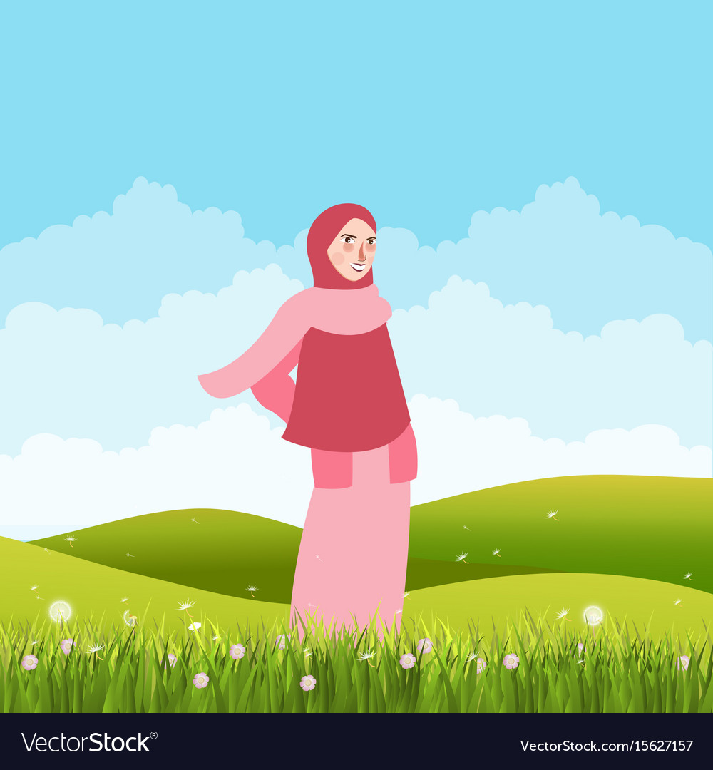 girl standing alone in