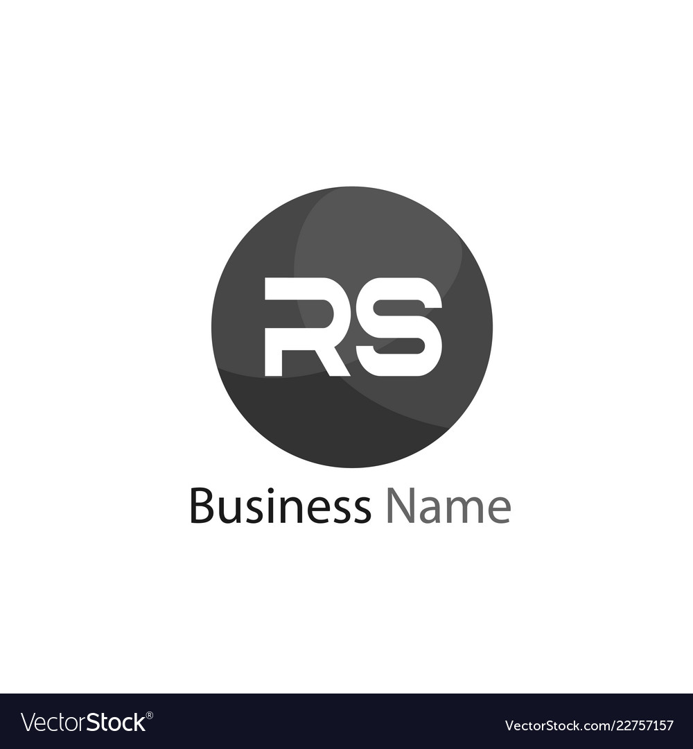 Initial letter rs logo template design Royalty Free Vector