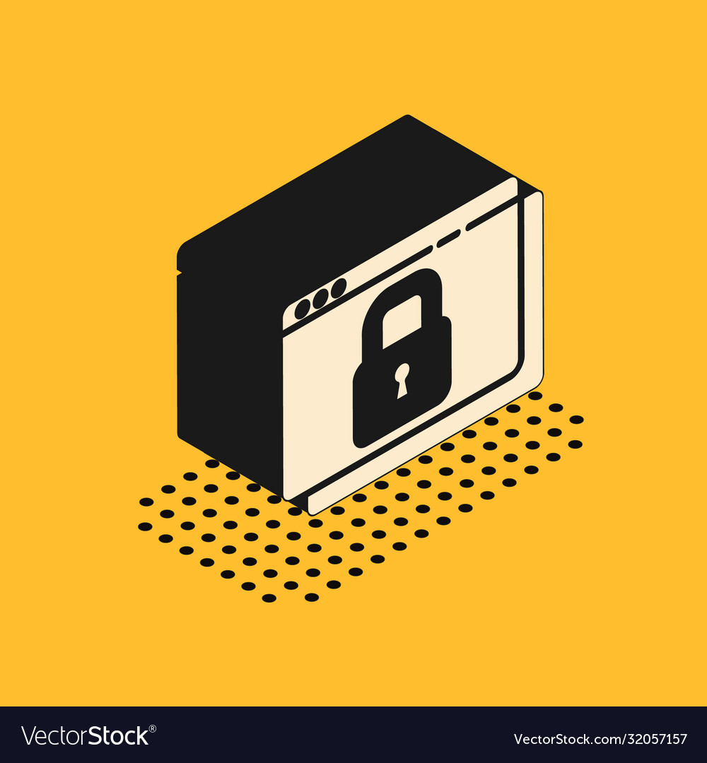 Isometric secure your site with https ssl icon vector image Isometric secure your site with https ssl icon