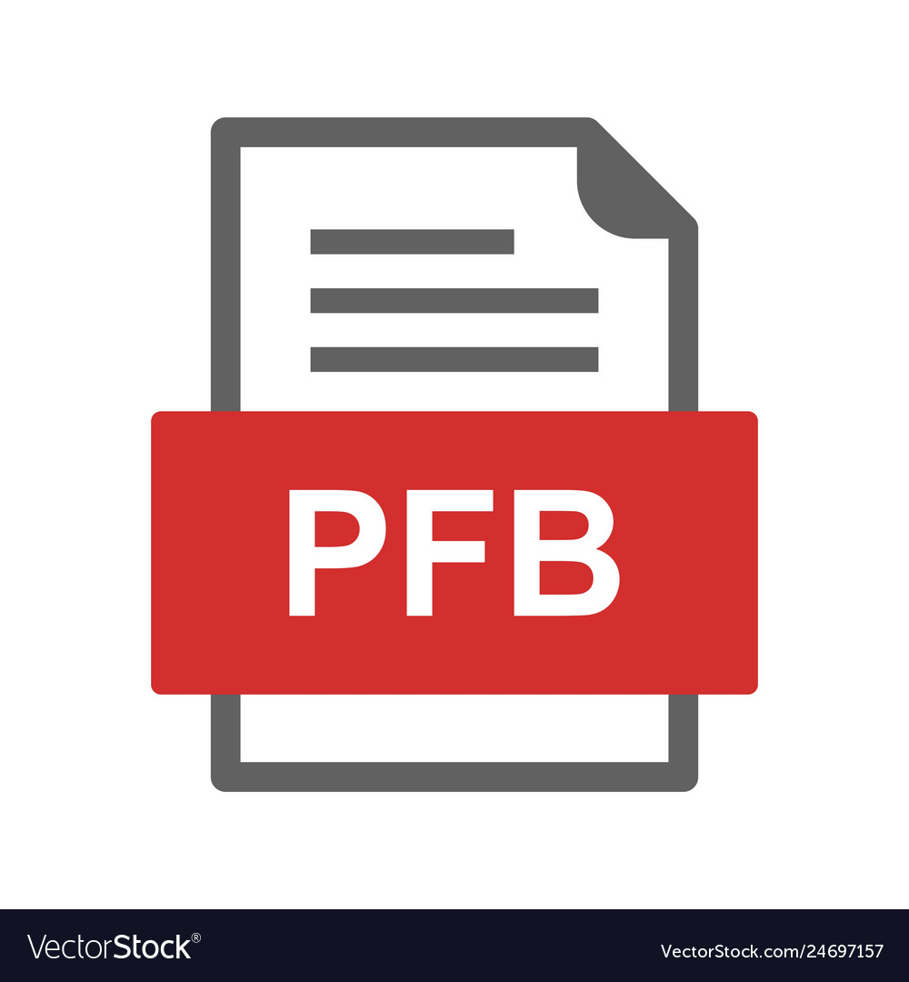 Pfb file document icon