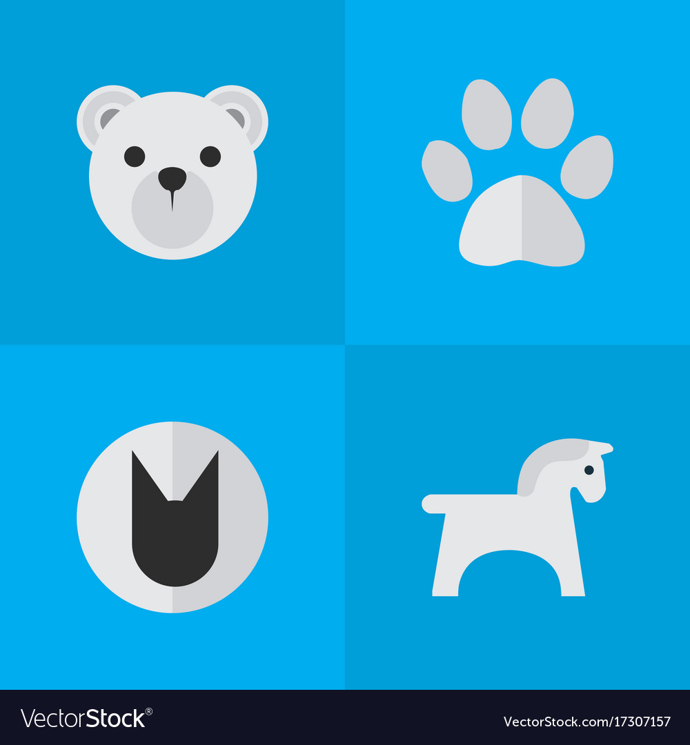 Set of simple animals icons