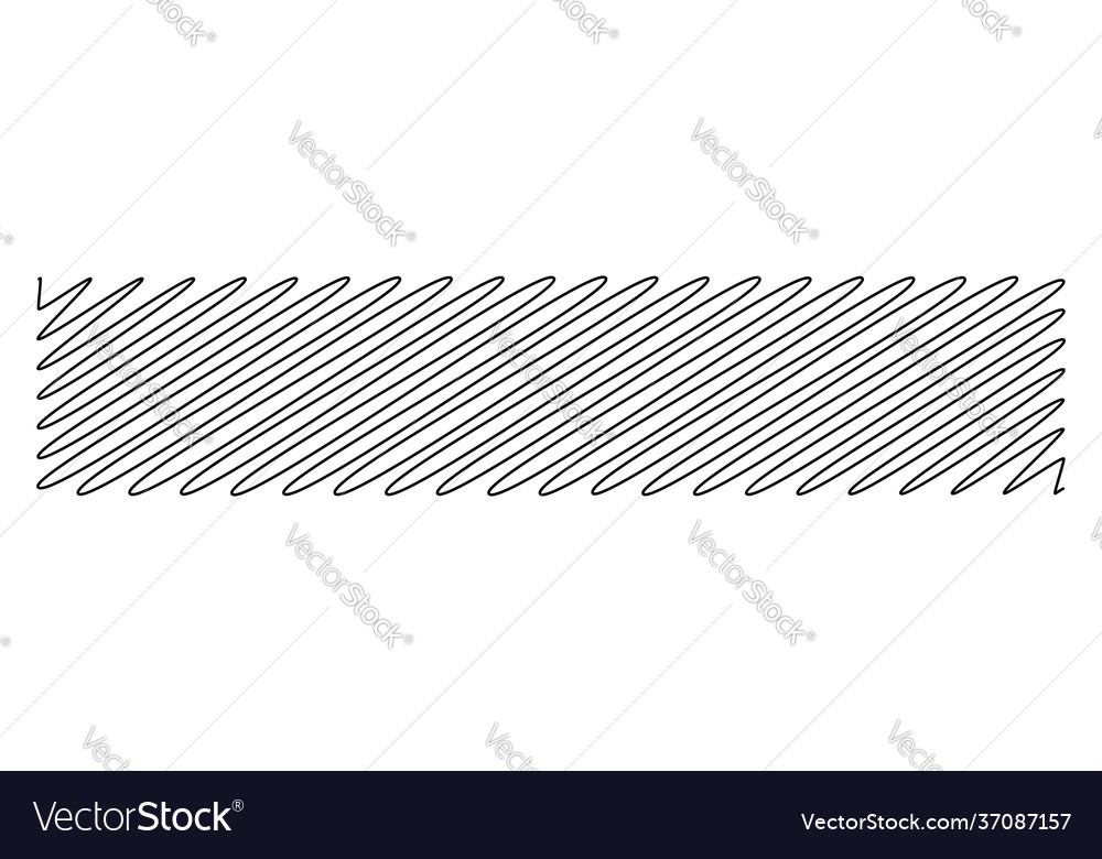 Squiggle scrawl curvy lines rectangular element vector image Squiggle scrawl curvy lines rectangular element
