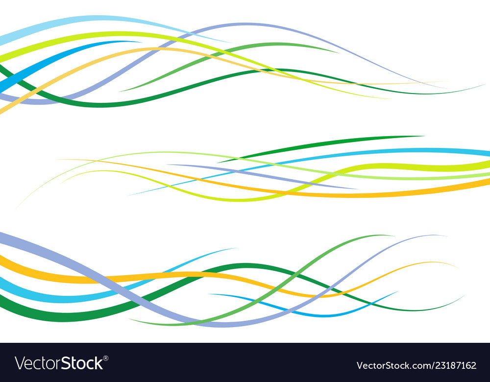 Abstract Curved Lines - Wave Pattern