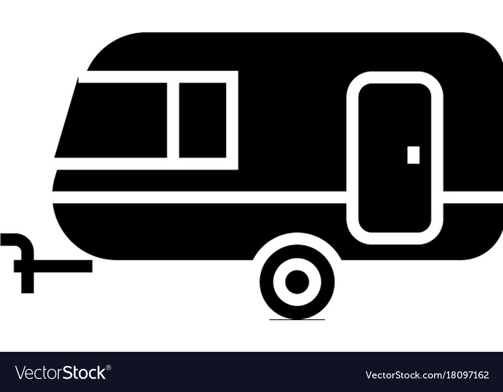 Caravan Icon - Travel Sign