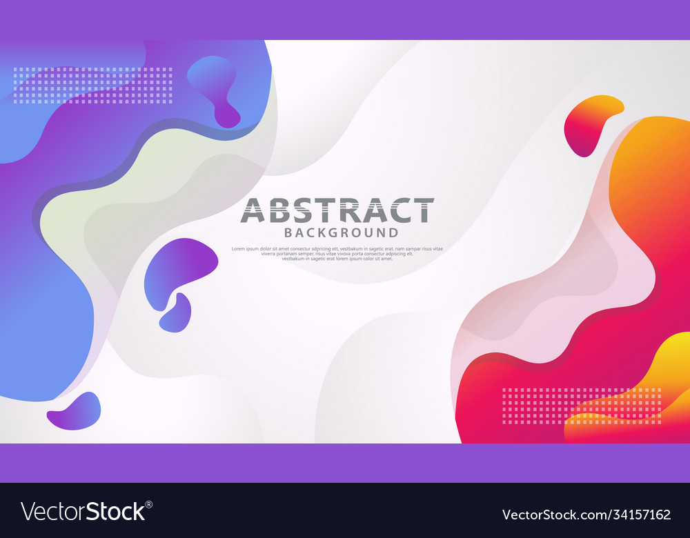 Dynamic style banner design with fluid color vector image Dynamic style banner design with fluid color