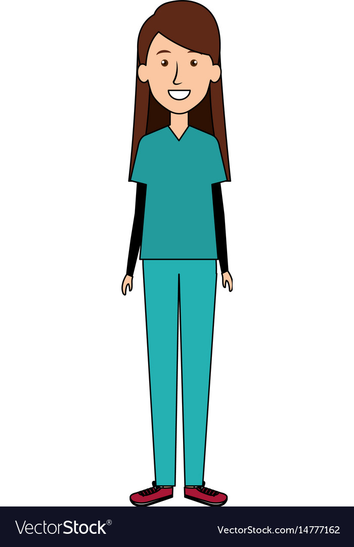 Female surgeon doctor avatar character Royalty Free Vector