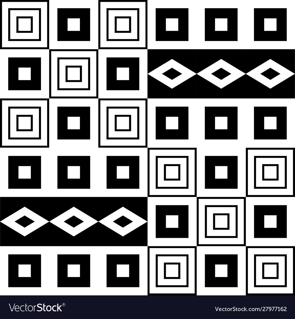 Geometrical seamless knitting scheme pattern vector image Geometrical seamless knitting scheme pattern