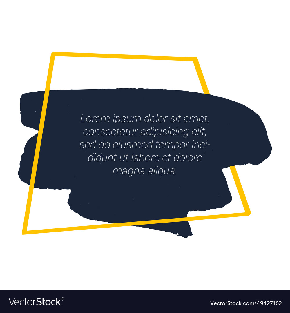 Graffiti ink dialog box element vector image Graffiti ink dialog box element
