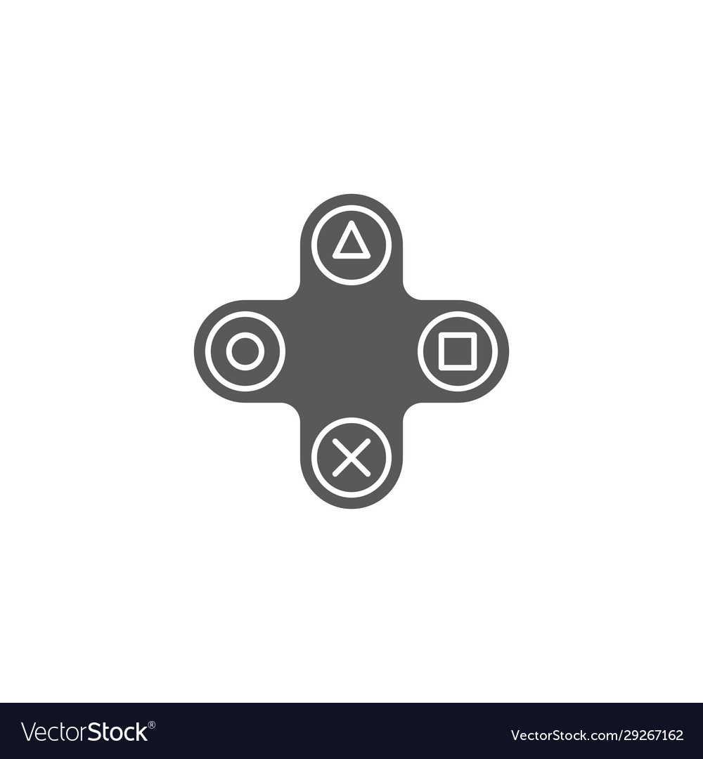 Joystick buttons icon isolated on white background