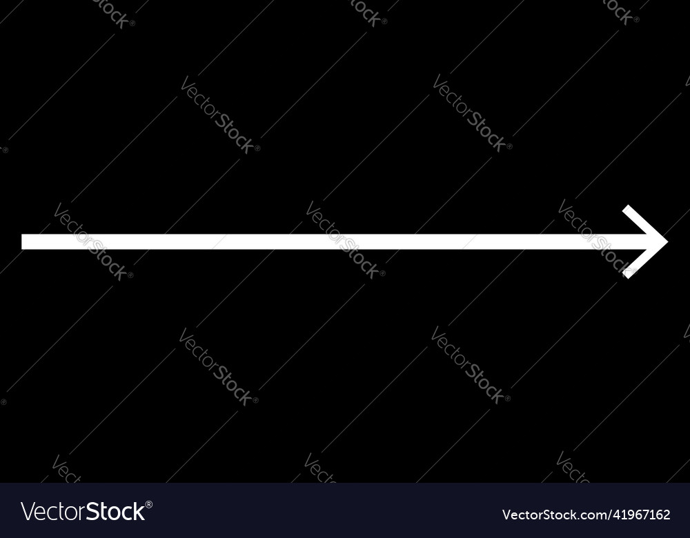 Lang längliche rechte Pfeil Cursor Zeigerelement vector image Lang längliche rechte Pfeil Cursor Zeigerelement