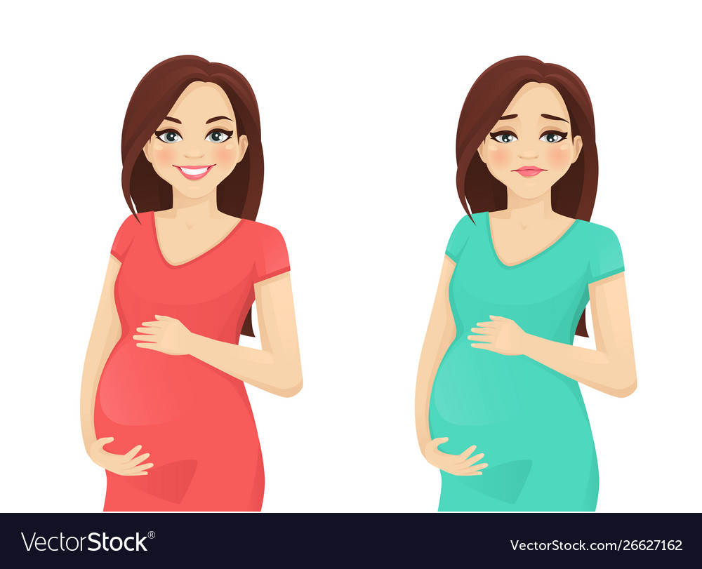 Pregnant woman Royalty Free Vector Image - VectorStock