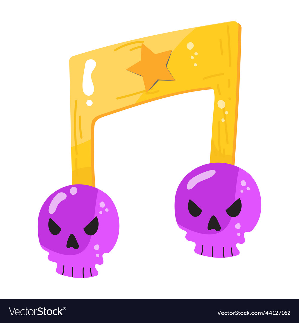 Scary music royalty free vector image vectorstock