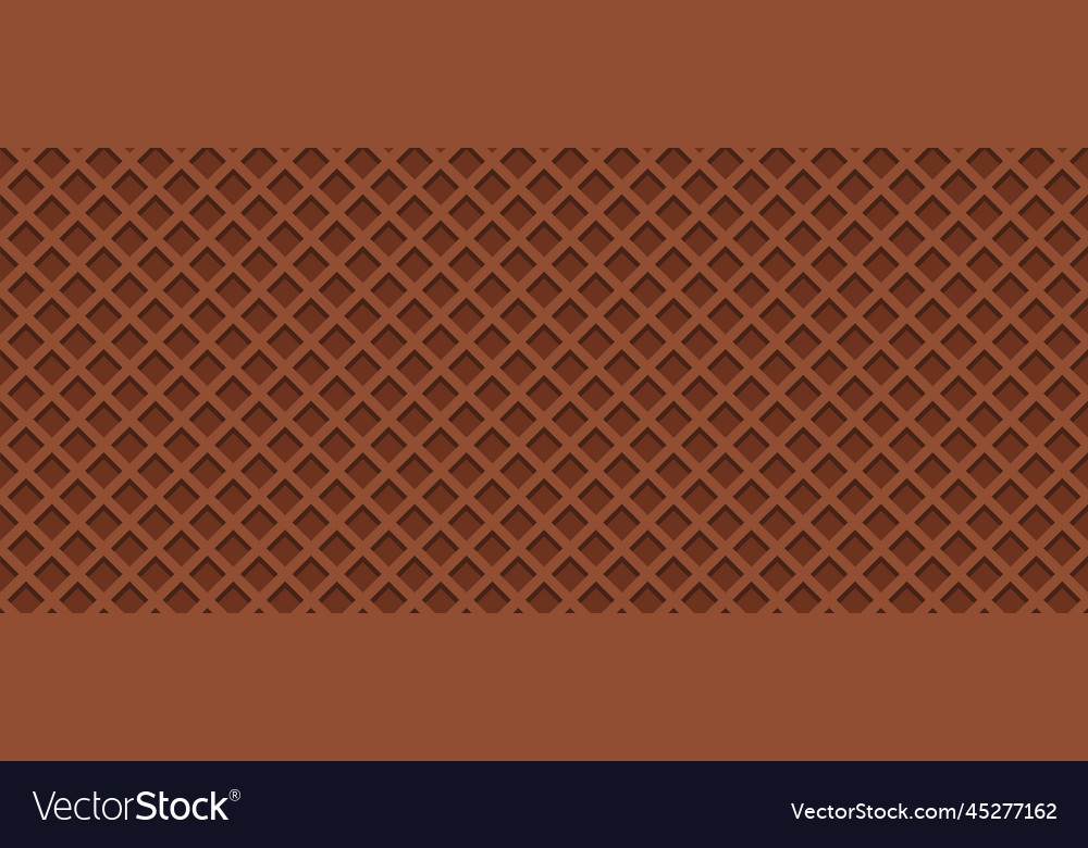 Seamless realistic wafer pattern background vector image Seamless realistic wafer pattern background